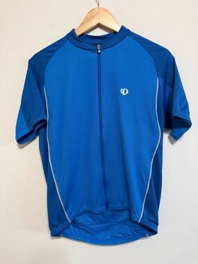 Pearl Izumi Men’s Slice Ultrasensor Cycling Jersey Large Blue Zip Up
